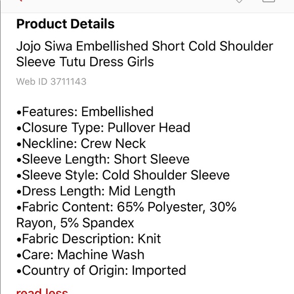 🗣LAST ONE Jojo siwa girls pink blue bow dress NWT - Picture 4 of 8